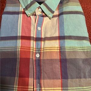 J. Crew Colorful Plaid Dress Shirt